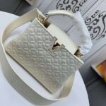 Louis Vuitton LV Women Capucines BB Handbag in Lambskin with Monogram Flowers-Beige – Image 2