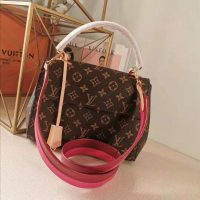 Louis Vuitton LV Women Cluny BB Handbag in Monogram Canvas-Rose (7)