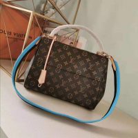 Louis Vuitton LV Women Cluny MM Handbag in Monogram Canvas-Blue (6)