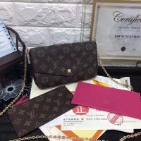 Louis Vuitton LV Women Félicie Pochette in Monogram Canvas-Brown (9)