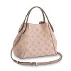 Louis Vuitton LV Women Hina PM Handbag in Mahina Perforated Calf Leather-Pink