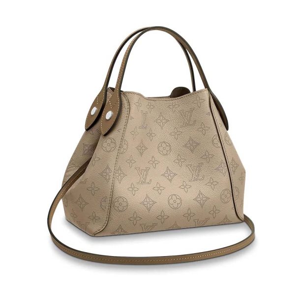 Louis Vuitton LV Women Hina PM Handbag in Mahina Perforated Calf Leather-Sandy (1)