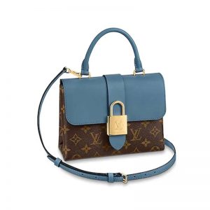 Louis Vuitton LV Women Locky BB Bag in Monogram Coated Canvas and Epi Leather-Blue