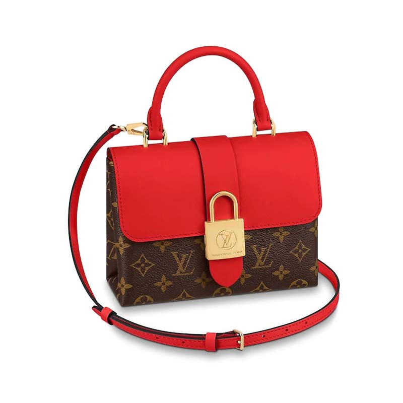 6606/LOUIS VUITTON LOCKIT BB M40599 MONOGRAM SHINY MINI HAND BAG woman lv