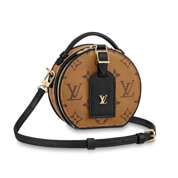 Louis Vuitton LV Women Mini Boîte Chapeau Bag in Monogram Coated Canvas-Chocolate (1)