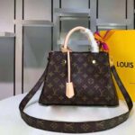 Louis Vuitton LV Women Montaigne MM in Iconic Monogram Canvas-Brown – Image 2