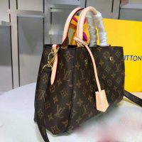 Louis Vuitton LV Women Montaigne MM in Iconic Monogram Canvas-Brown (1)