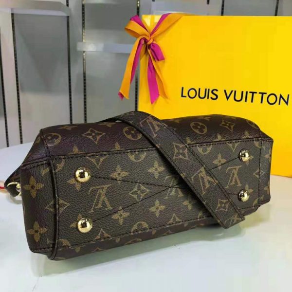 Louis Vuitton LV Women Montaigne MM in Iconic Monogram Canvas-Brown (6)