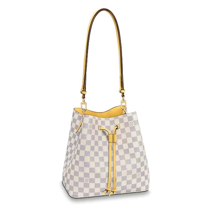 Louis Vuitton LV Women NéoNoé BB Bucket Bag Damier Azur Coated Canvas -  LULUX