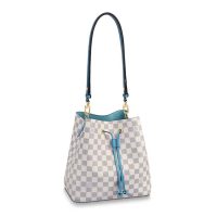 Louis Vuitton LV Women NéoNoé Bucket Bag in Damier Azur Canvas-Blue (1)