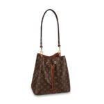 Louis Vuitton LV Women NéoNoé MM Bucket Bag in Monogram Coated Canvas-Brown