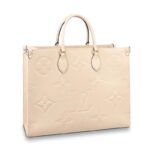 Louis Vuitton LV Women Onthego GM Tote in Monogram Empreinte Giant-Beige