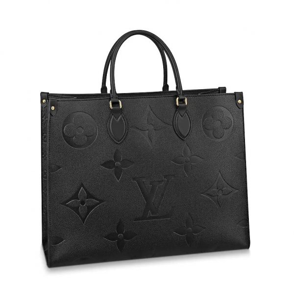 Louis Vuitton LV Women Onthego GM Tote in Monogram Empreinte Giant-Black (1)