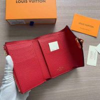 Louis Vuitton LV Women Pallas Compact Wallet in Monogram Canvas with Colored Calf Leather (1)