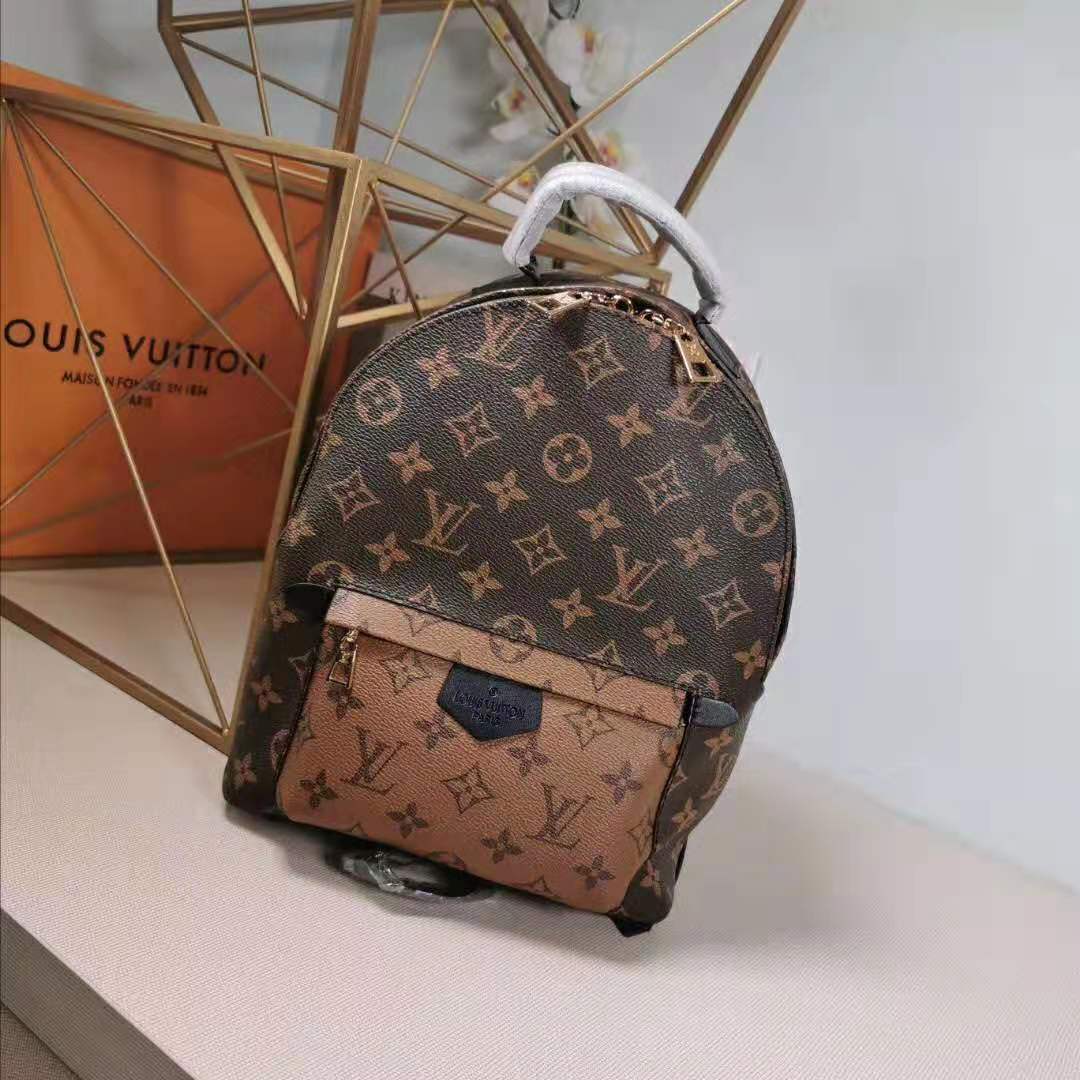 Louis Vuitton Palm Springs Monogram Reverse (Updated Zipper) PM in Coated  Canvas with Gold-tone - US