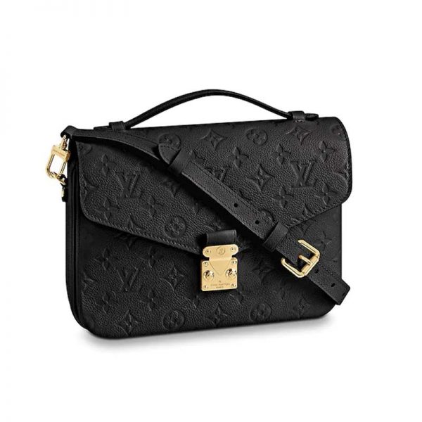 Louis Vuitton LV WLouis Vuitton LV Women Pochette Métis Handbag in Monogram Empreinte Leather-Black