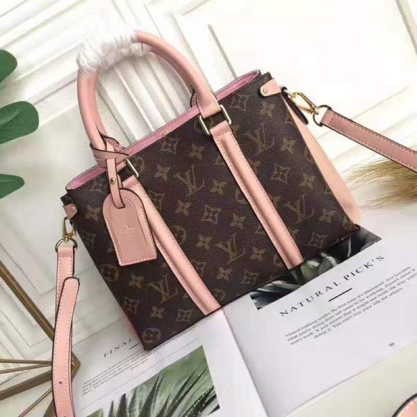 Louis Vuitton LV Women Soufflot BB Bag in Monogram Coated Canvas-Brown (4)
