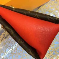 Louis Vuitton LV Women Surene BB Handbag in Monogram Canvas and Grained Calf Leather-Red (9)