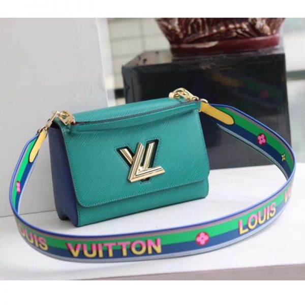 Louis Vuitton LV Women Twist MM in Epi Grained Cowhide Leather-Green (1)