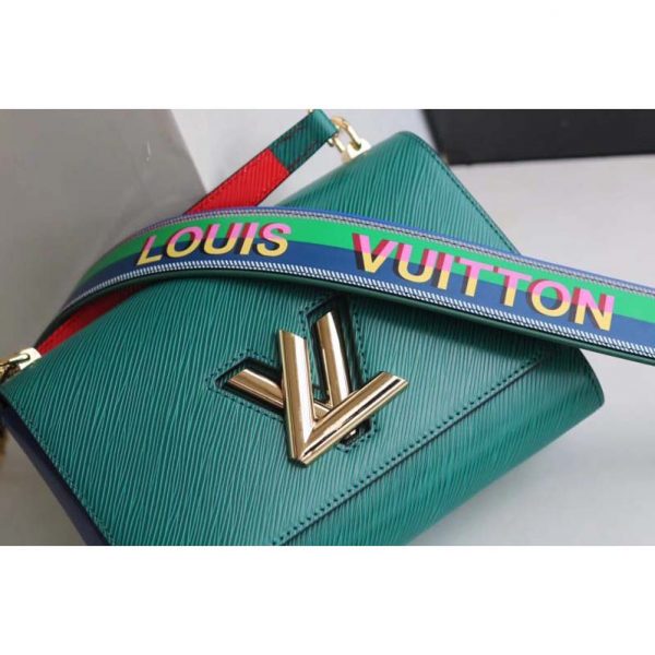 Louis Vuitton LV Women Twist MM in Epi Grained Cowhide Leather-Green (4)