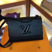 Louis Vuitton LV Women Twist PM Chain Bag in Grained Epi Leather-Black (1)