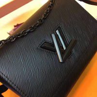 Louis Vuitton LV Women Twist PM Chain Bag in Grained Epi Leather-Black (1)