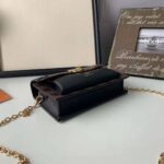 Louis Vuitton LV Women Vavin Chain Wallet in Damier Ebene Coated Canvas-Black – Image 6