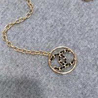Chanel Women Calfskin & Gold-Tone Metal Belt-Gold (1)