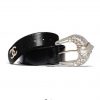 Chanel Women Calfskin & Gold-Tone Metal Belt-White