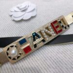 Chanel Women Goatskin & Gold-Tone Metal Belt-Gold – Bild 7