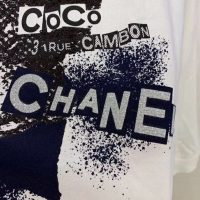 Chanel Women Sweatshirt in Cotton Black White Navy Blue & Silver (1)