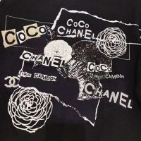 Chanel Women Sweatshirt in Cotton White Black Navy Blue & Silver (1)