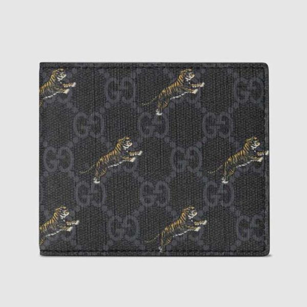 gucci tiger print card holder