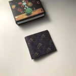 Gucci GG Men GG Wallet with Tiger Print in Black/Grey GG Supreme Canvas - Imagen 3