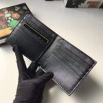 Gucci GG Men GG Wallet with Tiger Print in Black/Grey GG Supreme Canvas - Imagen 6