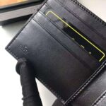 Gucci GG Men GG Wallet with Tiger Print in Black/Grey GG Supreme Canvas - Imagen 9