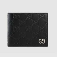 Gucci GG Men Gucci Signature Wallet in Black Gucci Signature Leather with Details (10)