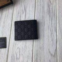 Gucci GG Men Gucci Signature Wallet in Black Gucci Signature Leather with Details (10)