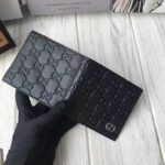 Gucci GG Men Gucci Signature Wallet in Black Gucci Signature Leather with Details - immagine 5