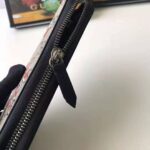 Gucci GG Men Kingsnake Print GG Supreme Zip Around Wallet in Beige/Ebony GG Supreme - Imagen 7