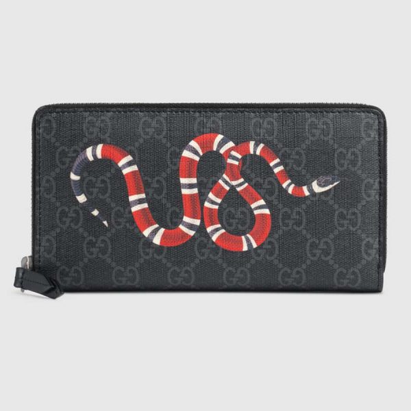 black gucci wallet with snake