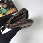 Gucci GG Unisex Ophidia GG Zip Around Card Case in Beige/Ebony GG Supreme Canvas - Image 8