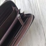 Gucci GG Unisex Web GG Supreme Zip Around Wallet in Beige/Ebony GG Supreme Canvas – Bild 9