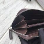 Gucci GG Unisex Web GG Supreme Zip Around Wallet in Beige/Ebony GG Supreme Canvas – Bild 8