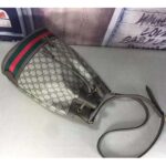 Gucci GG Women Ophidia GG Bucket Bag in Beige and Ebony GG Supreme Canvas - Image 6