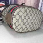 Gucci GG Women Ophidia GG Bucket Bag in Beige and Ebony GG Supreme Canvas - Image 8