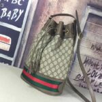 Gucci GG Women Ophidia GG Bucket Bag in Beige and Ebony GG Supreme Canvas - Image 4