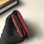 Gucci GG Women Ophidia GG Flora Card Case Wallet in GG Supreme Canvas-Red – Bild 6