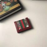 Gucci GG Women Ophidia GG Flora Card Case Wallet in GG Supreme Canvas-Red – Bild 3