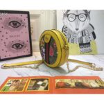 Gucci GG Women Ophidia GG Flora Mini Round Shoulder Bag in Beige/Ebony GG Supreme Canvas - Image 7